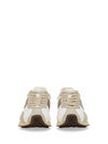 T Vintage Leather Technical Fabric Low Top Sneakers Beige - TOD'S - BALAAN 5