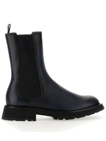 Alexander McQueen Leather Boot - ALEXANDER MCQUEEN - BALAAN 1