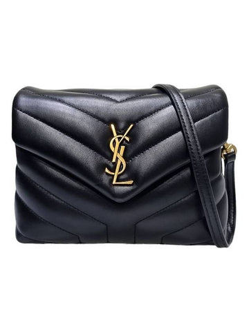 Women s 630951 Black Leather Gold Lulu Toy Cross Bag - SAINT LAURENT - BALAAN 1