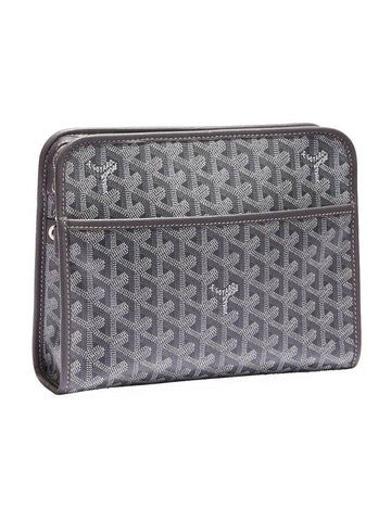 Jouvence MM Toiletry Clutch Bag Grey - GOYARD - BALAAN 1