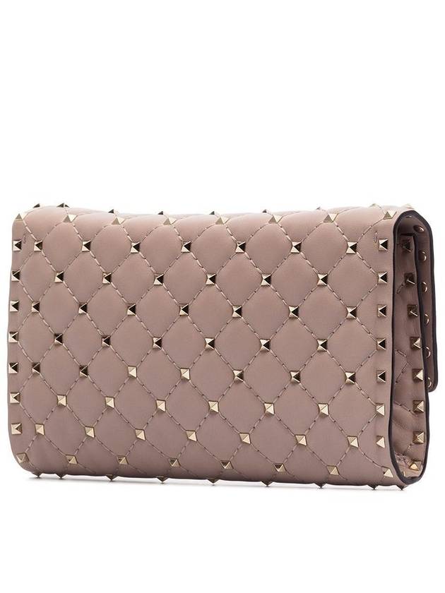 VALENTINO ROCKSTUD SPIKE CROSSBODY CLUTCH BAG - VALENTINO - BALAAN 3