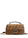 Baguette Chain Medium Shoulder Bag Brown - FENDI - BALAAN 2