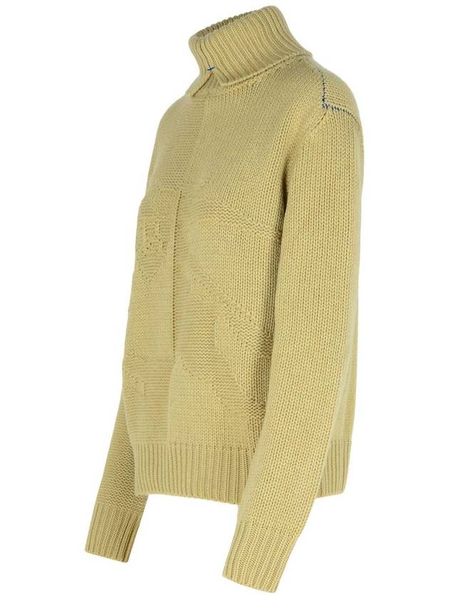 EKD Roll Neck Cashmere Knit Top Hunter - BURBERRY - BALAAN 3