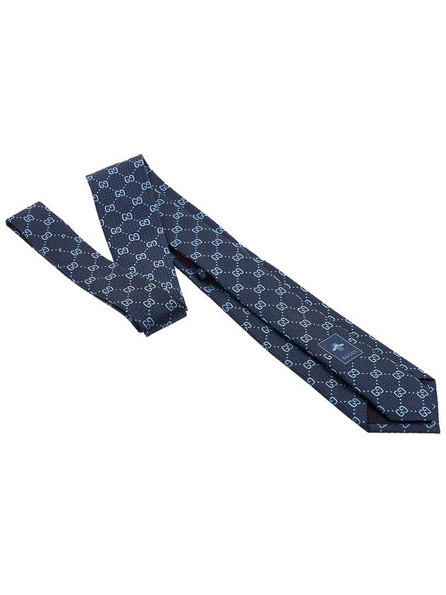 GG Silk Jacquard Tie Blue - GUCCI - BALAAN 6