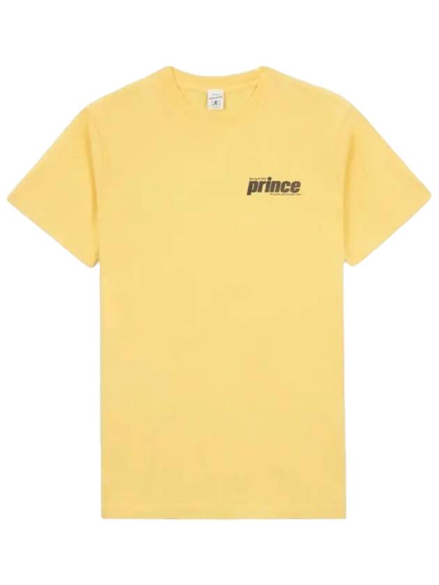 Tennis Short Sleeve T-Shirt Yellow - SPORTY & RICH - BALAAN 1