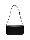 Celine 194143BF4 38NO Black Shiny Calfskin Triomphe Claude Shoulder Bag - CELINE - BALAAN 3