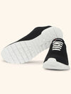 Men's Embroidered Logo Knit Sneakers Sneakers Black - KITON - BALAAN 3