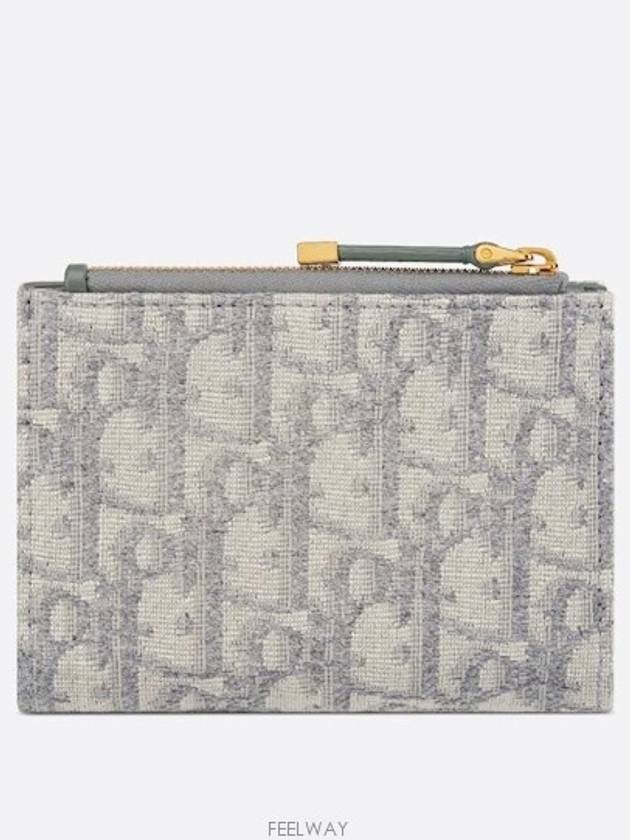 30 Montaigne Dahlia Wallet Gray Dior Obl - DIOR - BALAAN 6