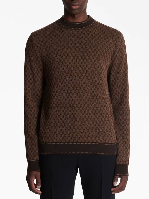 BALMAIN MINI MONOGRAM WOOL SWEATER - BALMAIN - BALAAN 5