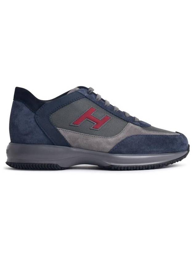 Hogan 'H Floc' Blue Suede Sneakers - HOGAN - BALAAN 1