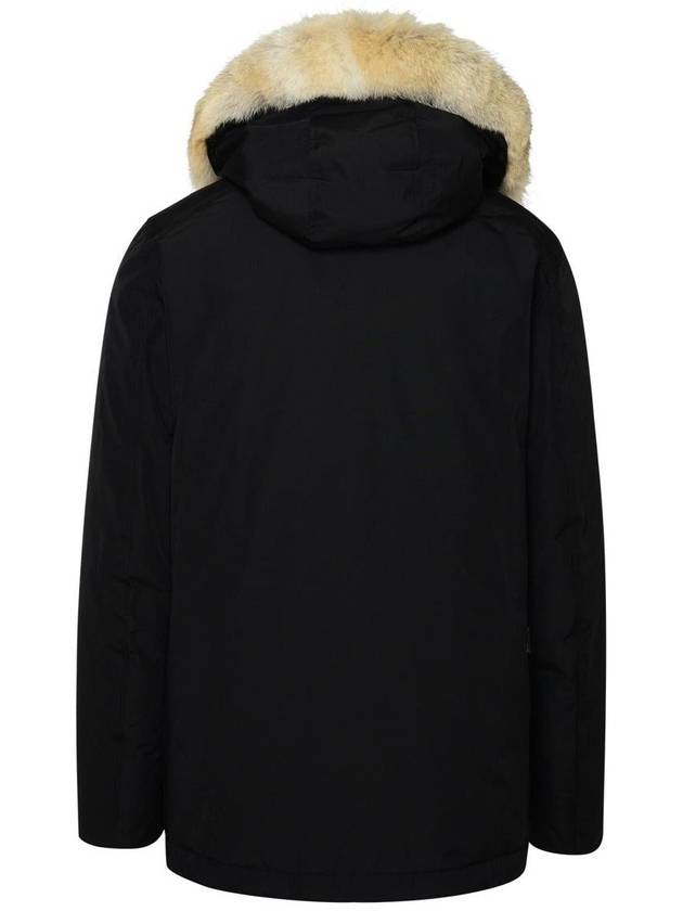 Woolrich Artic Anorak Black Cotton Blend Parka - WOOLRICH - BALAAN 3