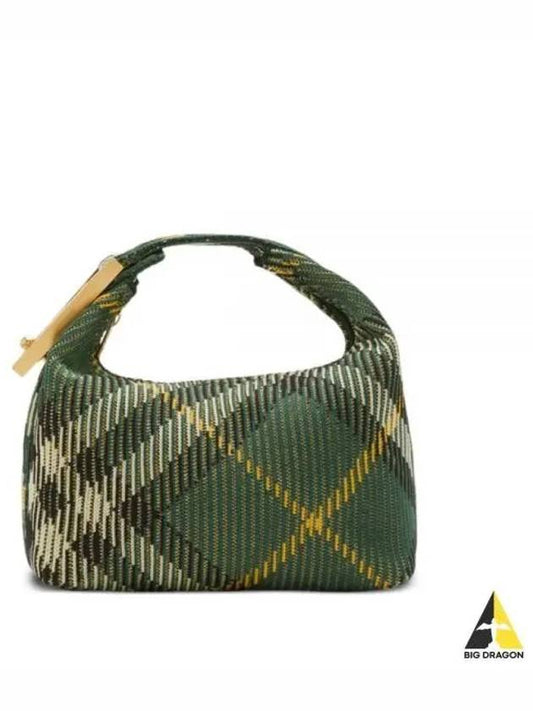 Peg Medium Check Pattern Duffel Bag Green - BURBERRY - BALAAN 2