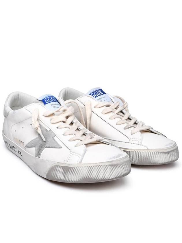 Super Star Suede Leather Low Top Sneaker White - GOLDEN GOOSE - BALAAN 3