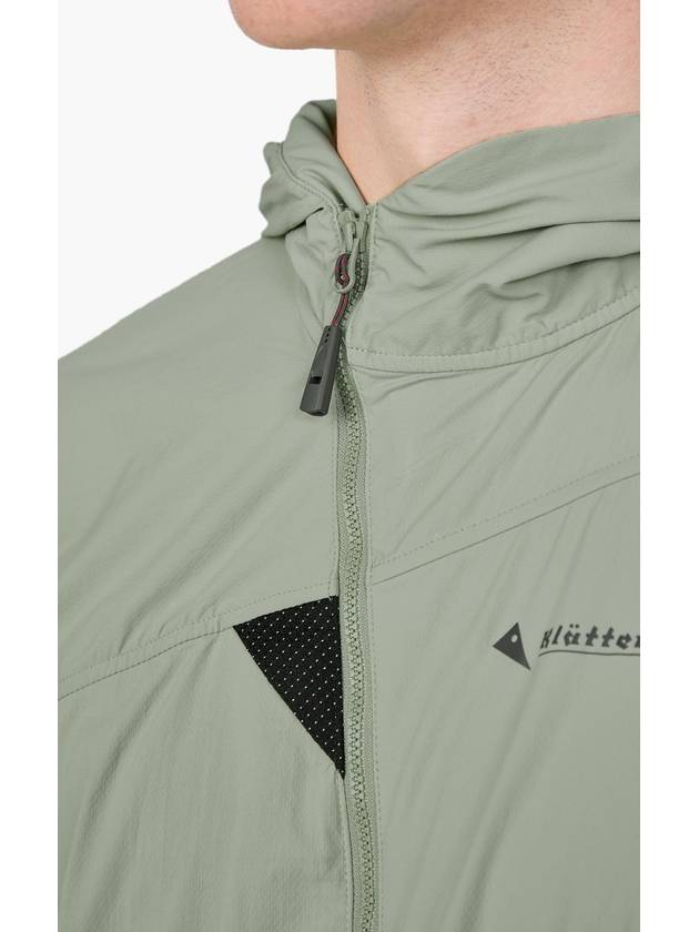 Men's Nal Hooded Windbreaker Swamp Green - KLATTERMUSEN - BALAAN 7