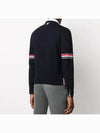 Men's Milan Stitch Armband Crew Neck Knit Top Navy - THOM BROWNE - BALAAN 5