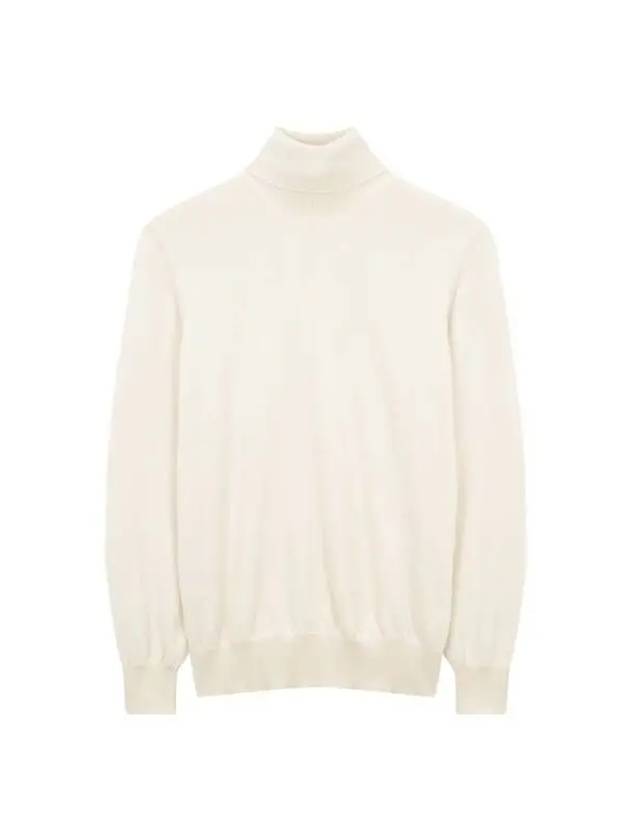 Men s Soft Cashmere Turtleneck Pullover Ivory 270214 - BRUNELLO CUCINELLI - BALAAN 1