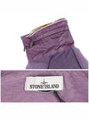 Men's High Neck Zip Up Hoodie Jacket Purple - STONE ISLAND - BALAAN 6