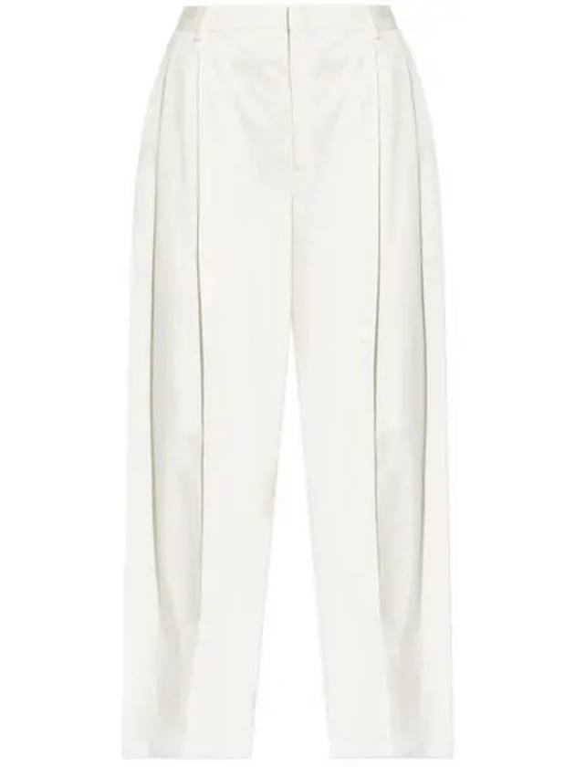 Light Cotton Twill Tapered Straight Pants Frosting - BOTTEGA VENETA - BALAAN 2