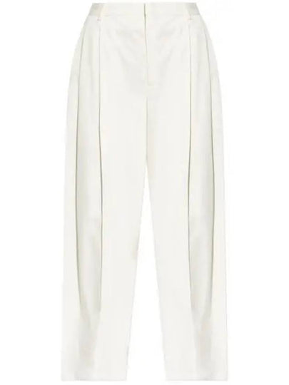 Light Cotton Twill Tapered Straight Pants Frosting - BOTTEGA VENETA - BALAAN 2