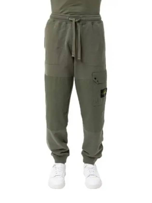 Compass Badge Panel Track Pants Musk Green - STONE ISLAND - BALAAN 2