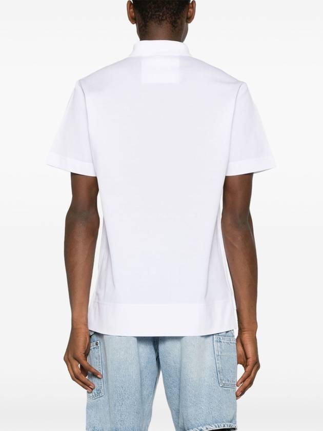 Embroidered Logo Cotton Polo Shirt White - GIVENCHY - BALAAN 5