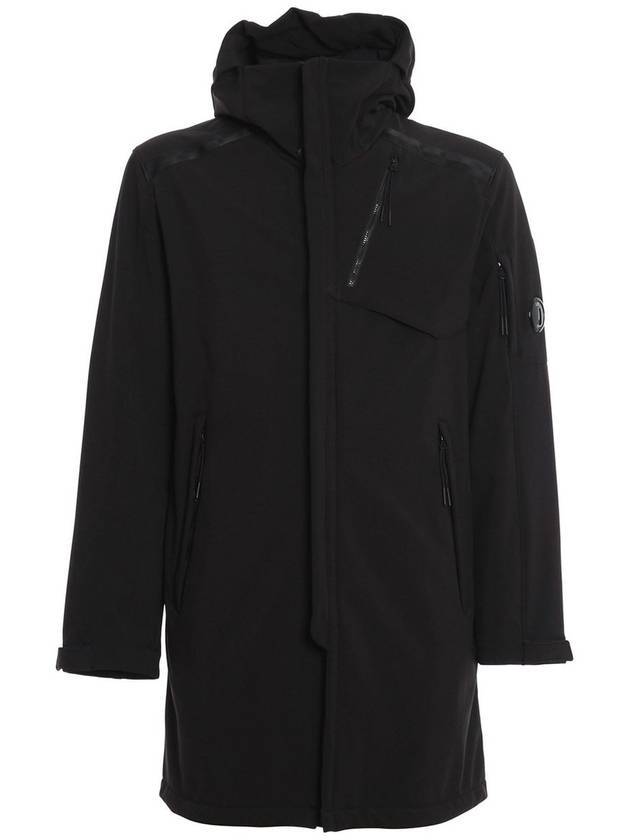 Lens Wappen Fleece Parka Black - CP COMPANY - BALAAN 1