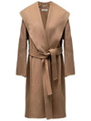 Mesh wool coat camel MESSI 045 - MAX MARA - BALAAN 1