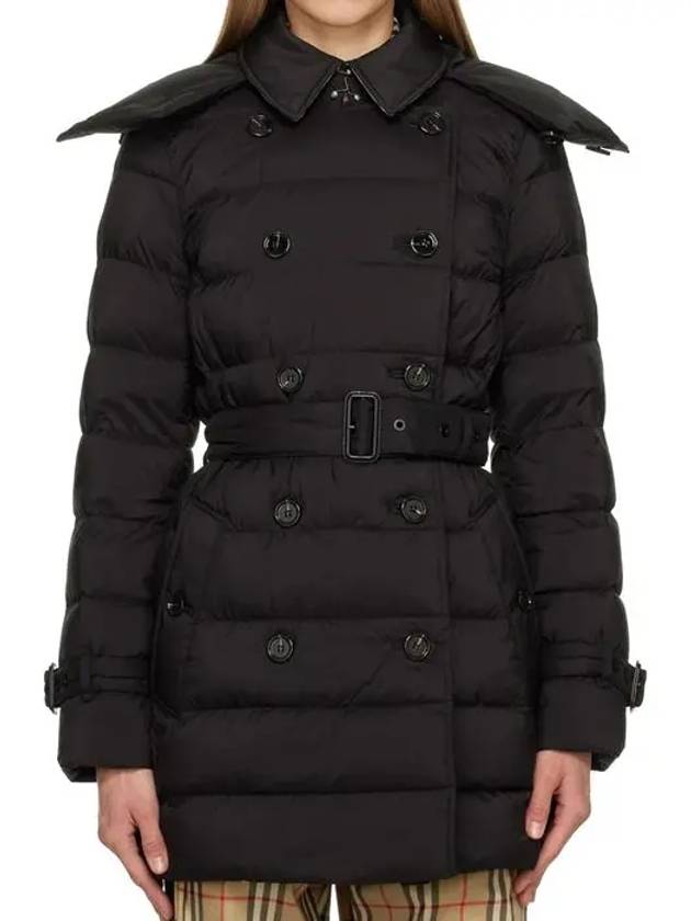 Detachable Hoodie Puffer Coat Padded Black - BURBERRY - BALAAN 2