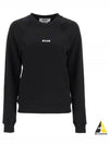 Micro Logo Print Sweatshirt Black - MSGM - BALAAN 2