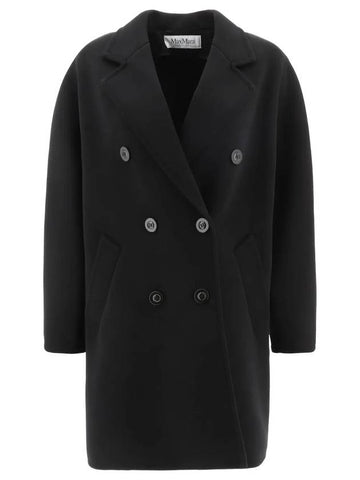 Women's Pedone Double Coat Black - MAX MARA - BALAAN 1