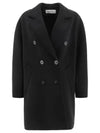 Women's Pedone Double Coat Black - MAX MARA - BALAAN 1