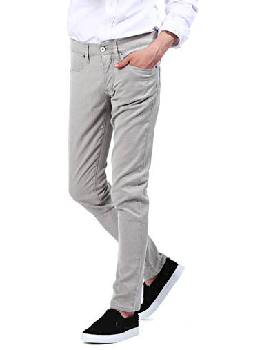 5 pocket dobby skinny pants gray - SIVIGLIA - BALAAN 1