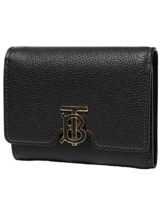 Grainy Leather Half Wallet Women - BURBERRY - BALAAN 1