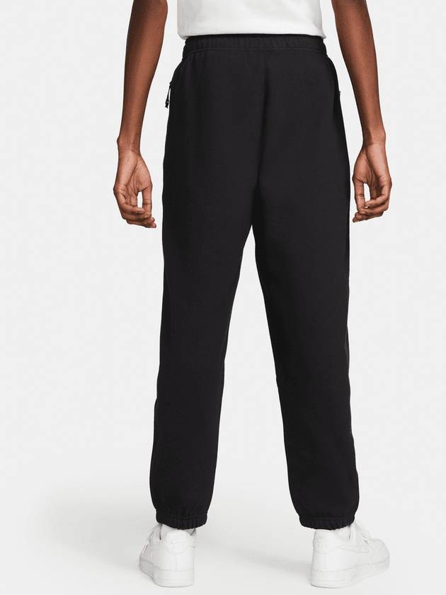 Men's Solo Swoosh Fleece Track Pants Black - NIKE - BALAAN 3