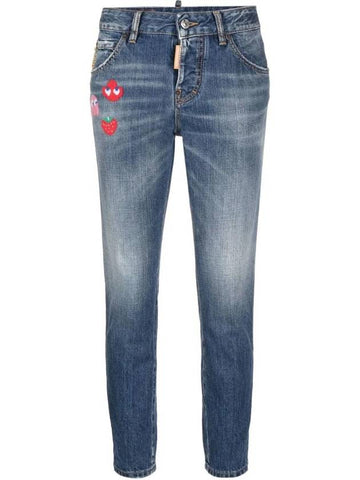 patch detail denim jeans S72LB0690S30309 - DSQUARED2 - BALAAN 1