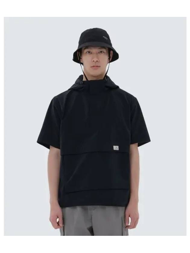 Root Hood Short Sleeve Anorak Black S24MURAN65 - SNOW PEAK - BALAAN 1