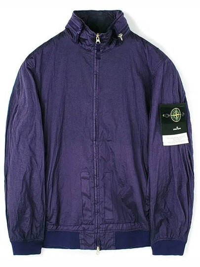 Men's Logo Patch Nylon Metal Zip-up Jacket Ink Blue - STONE ISLAND - BALAAN 2