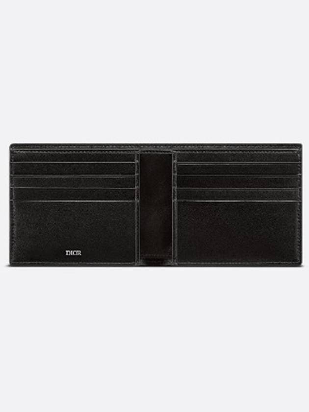 Grain Leather Signature Half Wallet Black - DIOR - BALAAN 5