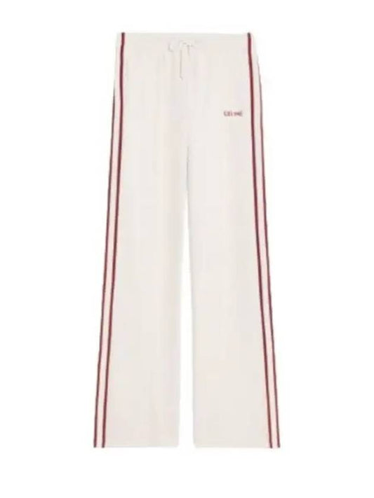 Trousers Tracksuit Pants In Double Face Jersey CELWF9USWHT - CELINE - BALAAN 2