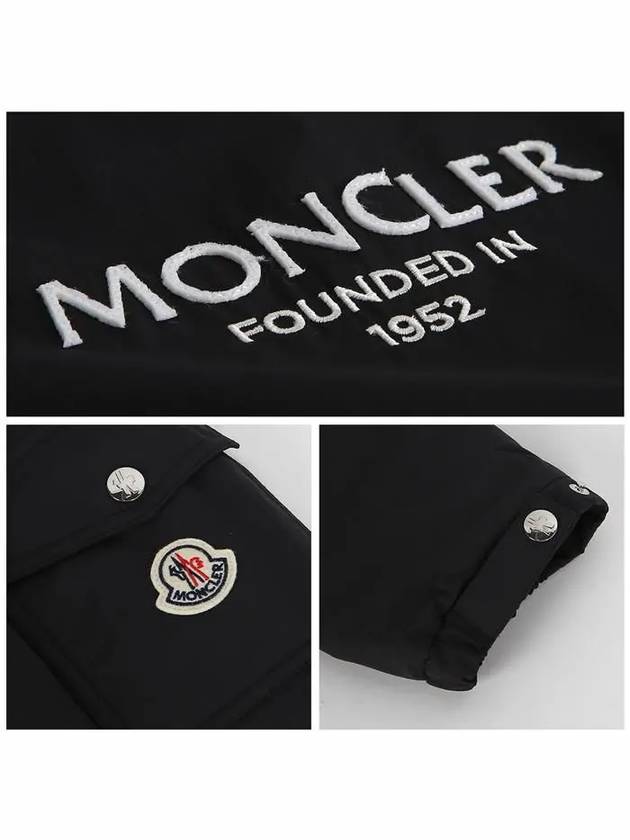 Granero Logo Hooded Jacket Black - MONCLER - BALAAN 7