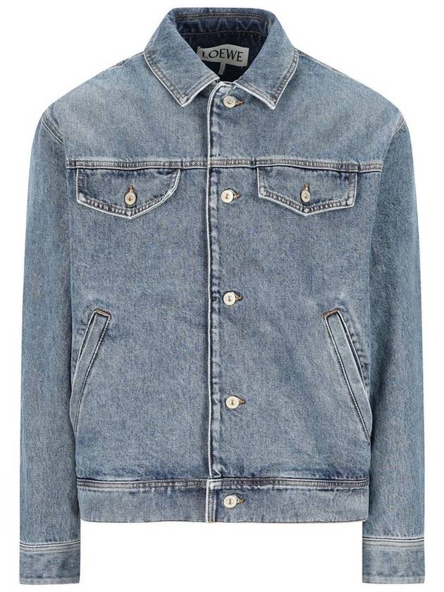 Regular Fit Denim Jacket Blue - LOEWE - BALAAN 1