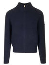 Heath Rib Wool Zip-Up Cardigan Navy - A.P.C. - BALAAN 2