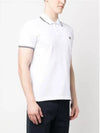 Moncler Logo Patch Cotton PK Shirt White - MONCLER - BALAAN 6