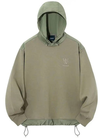 Privacy Artwork Woven Setup Hoodie Khaki - SWIB - BALAAN 1