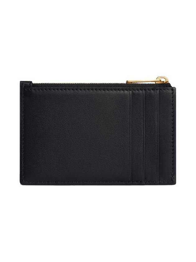 Triomphe Zipper Card Wallet Black - CELINE - BALAAN 4