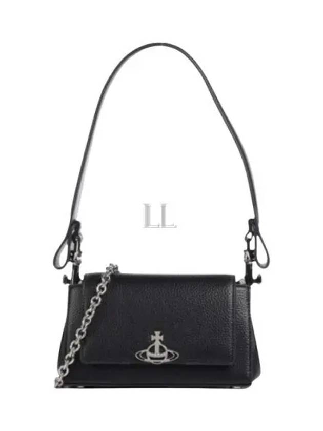 ORB Logo Shoulder Bag Black - VIVIENNE WESTWOOD - BALAAN 2