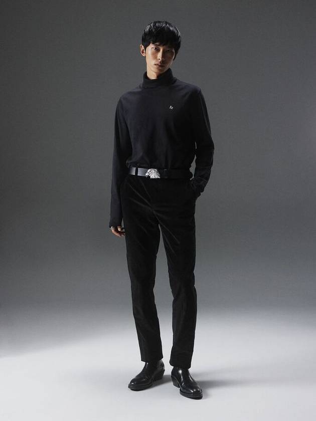 Aydin JL Embroidered Turtleneck Sweater Black - J.LINDEBERG - BALAAN 5