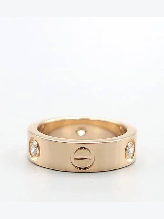 B4087500 18K pink gold 3 point diamond love ring 5 5mm No 11 - CARTIER - BALAAN 2