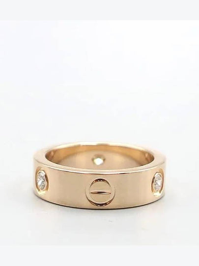 B4087500 18K pink gold 3 point diamond love ring 5 5mm No 11 - CARTIER - BALAAN 2