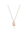 Swan Pendant Metal Necklace Black Rose Gold - SWAROVSKI - BALAAN 5